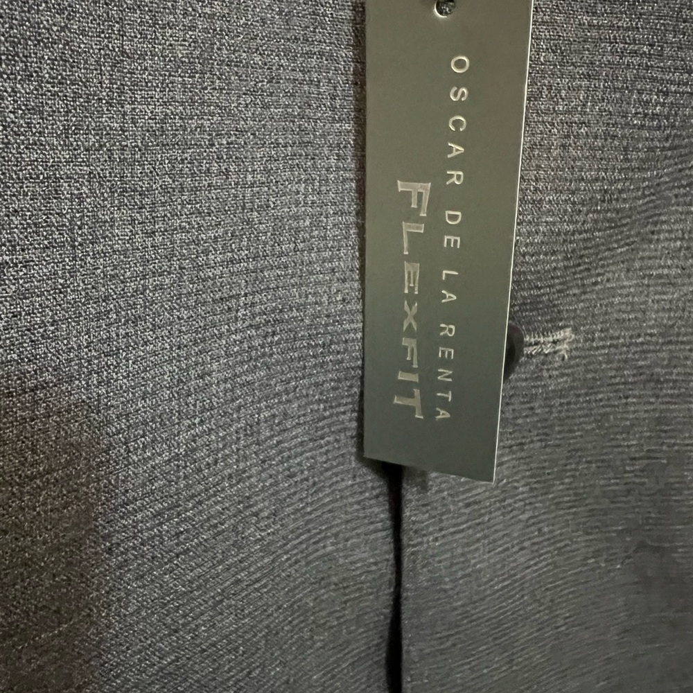 Oscar de la Renta Charcoal Blazer 100% wool size 42R NWT - Picture 2 of 7